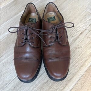 Nun Bush Brown Leather Men's Oxford Dress Shoes